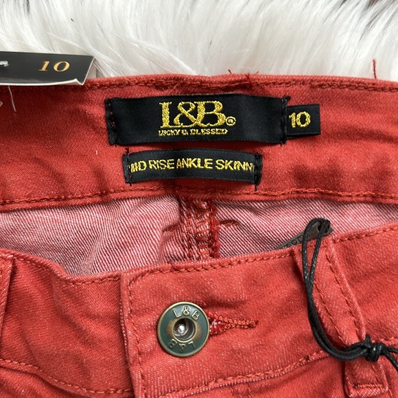 🍁LUCKY AND BLESSED | Mid Rise | Ankle Skinny Fit Jeans | Size 10 - Picture 5 of 13